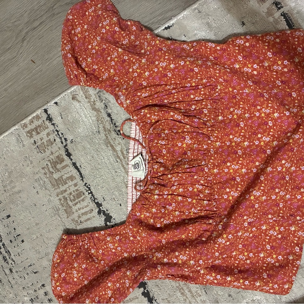 Lucky Brand Red Floral Top